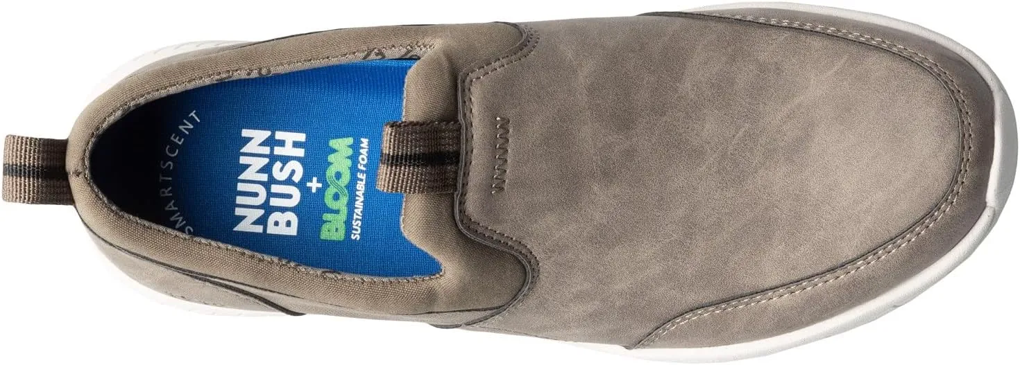 Nunn Bush Men's Kore City Pass Moccasin Toe Slip-on Athletic Style Casual Lightweight Loafer