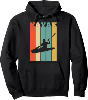 Ocean Kayak Retro Style Stripes Pullover Hoodie