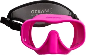 OCEANIC Shadow Mask| Perfect for Scuba Diving & Snorkeling | Framless, Provides Incredible Field of Vision | Comfortable | Pink