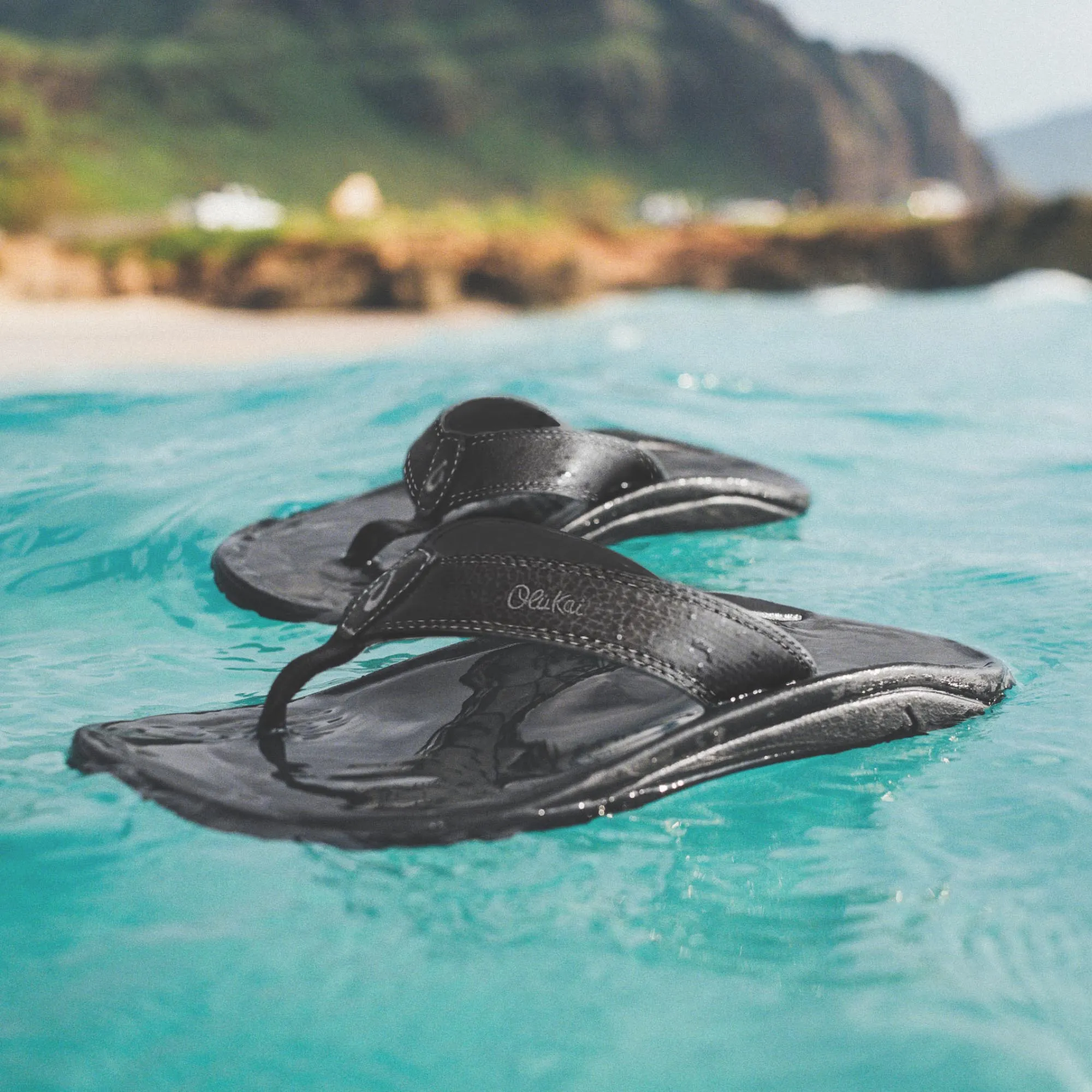 OLUKAI 'OHANA MENS SANDAL - BLACK