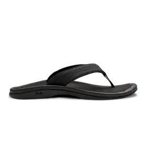 OLUKAI 'OHANA WOMENS SANDAL - BLACK/BLACK