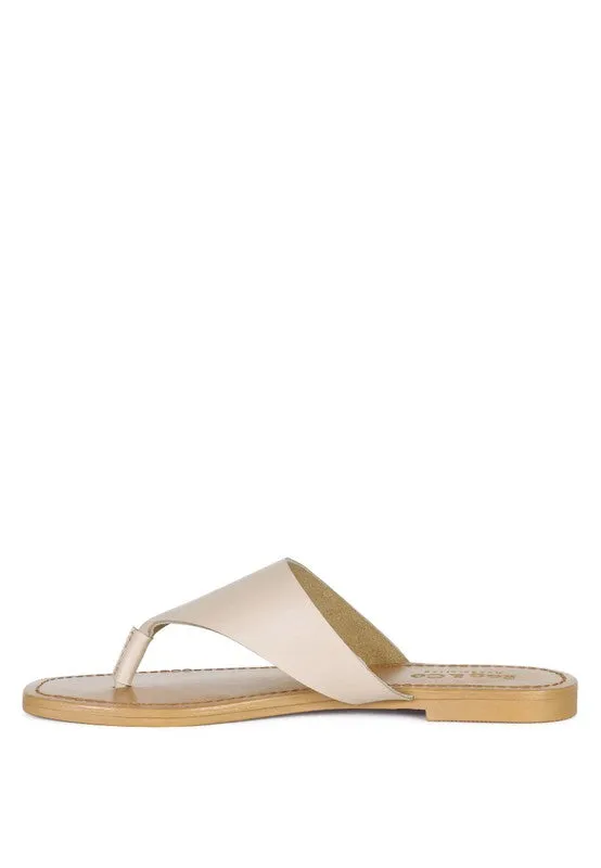 OROFER SOFT LUXURY THONG FLATS *GENUINE LEATHER*