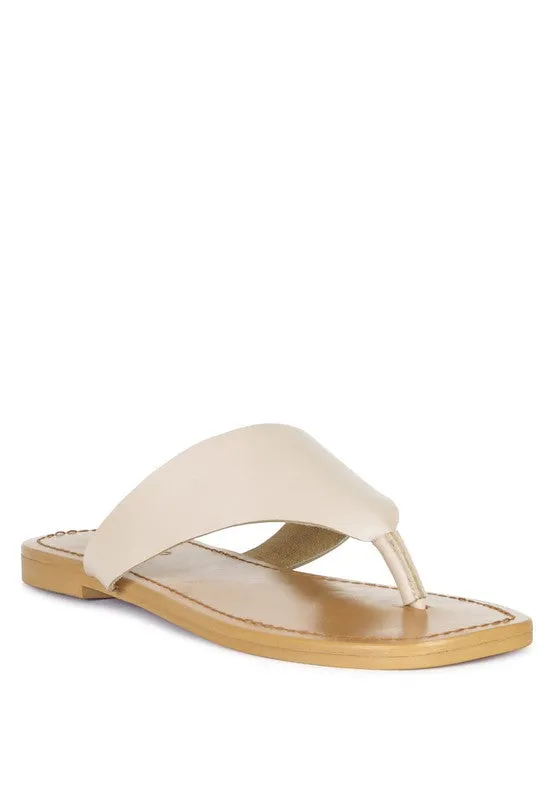 OROFER SOFT LUXURY THONG FLATS *GENUINE LEATHER*