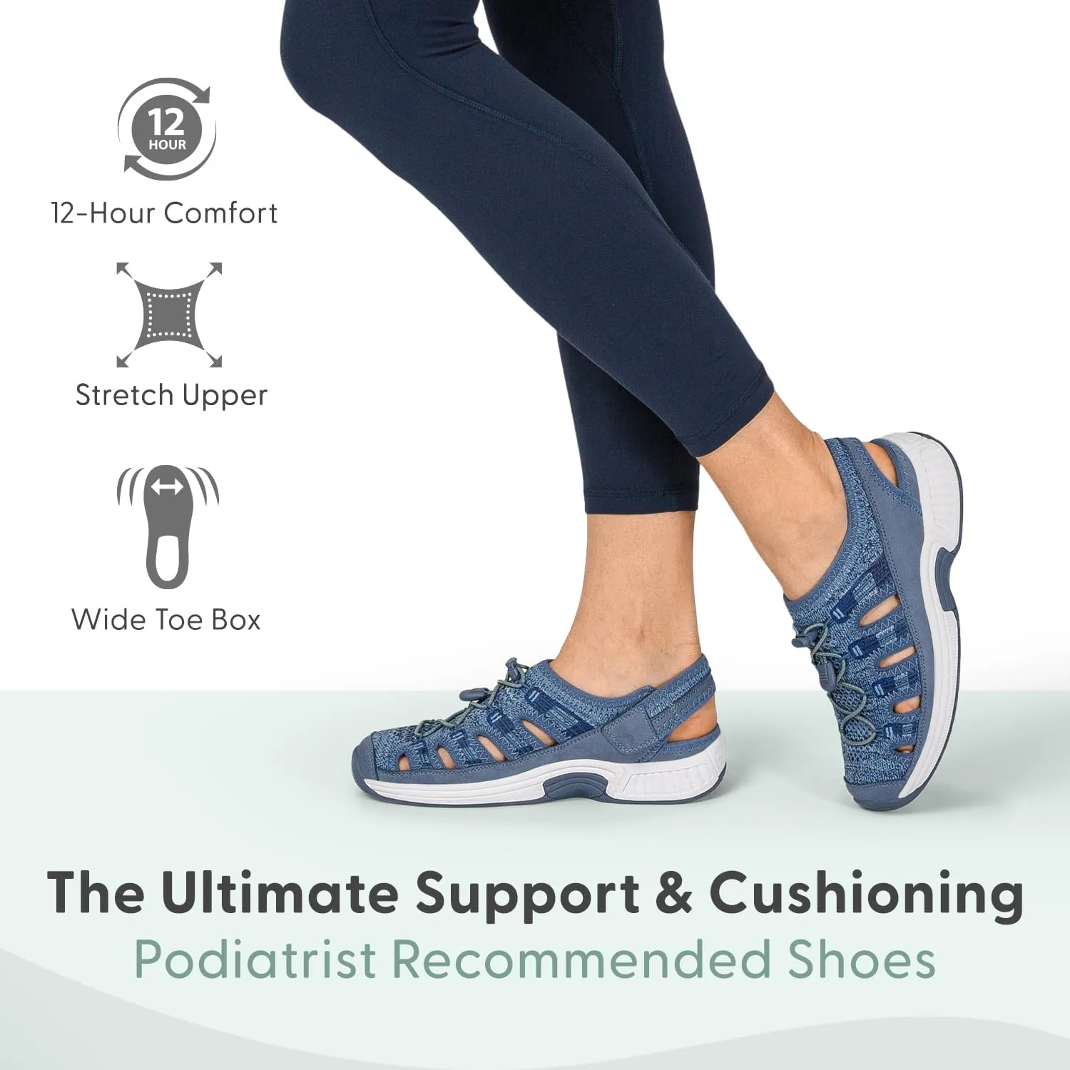 Orthofeet Women's Orthopedic Knit Laguna Sandals