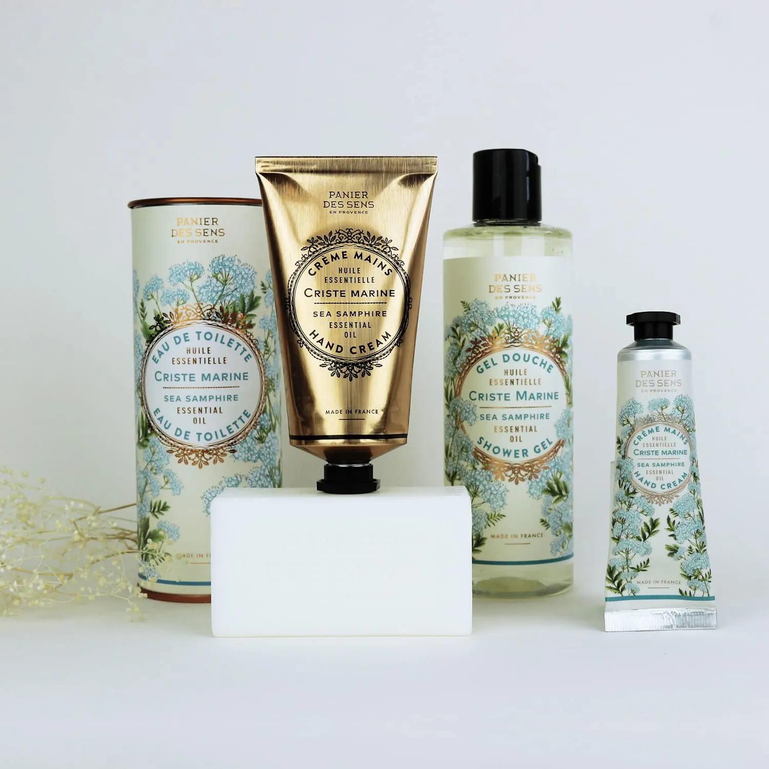 Panier des Sens – Sea Samphire Shower Gel - Foaming Body Wash Women & Men - Moisturizing Body Soap with Shea Oil - 96% Natural Ingredients Body Care - Vegan Liquid Body Wash - 8,45 floz