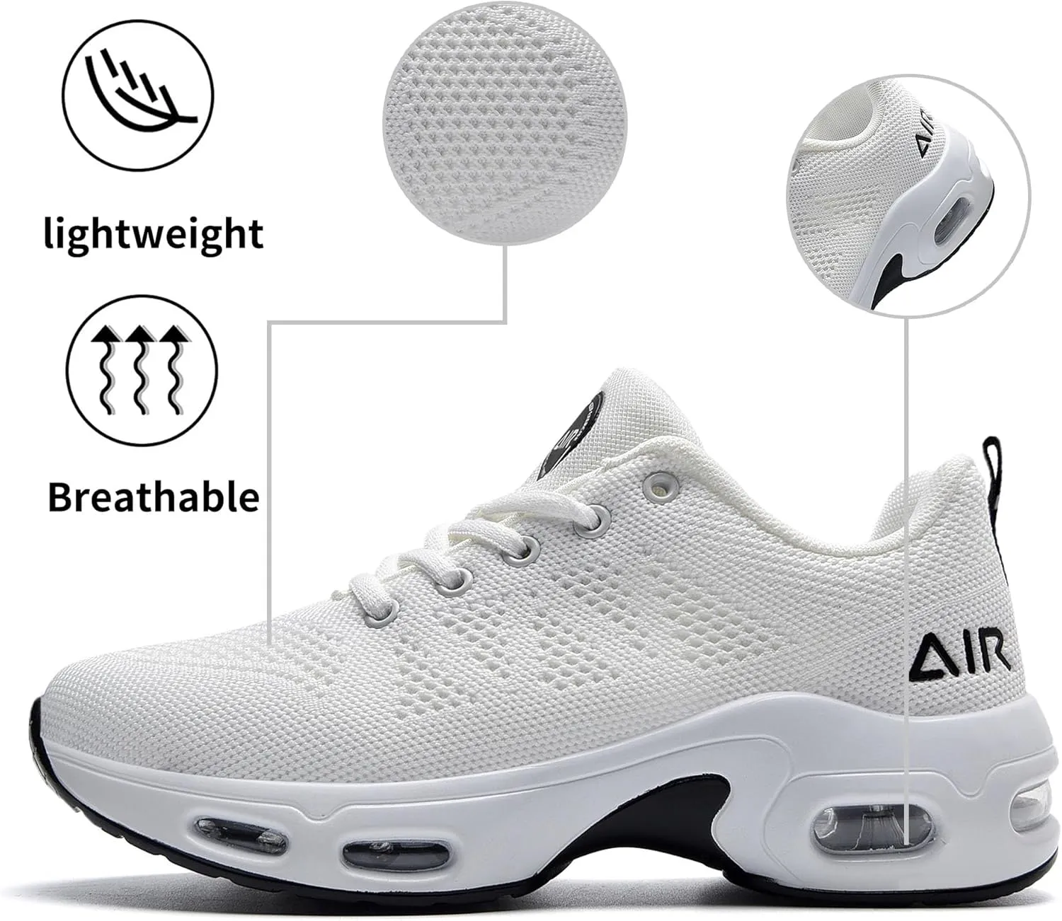 PERSOUL Women's Running Shoes Athletic Tennis Fashion Sneakers Lightweight Breathable Walking Shoes for Jogging Fitness Gym