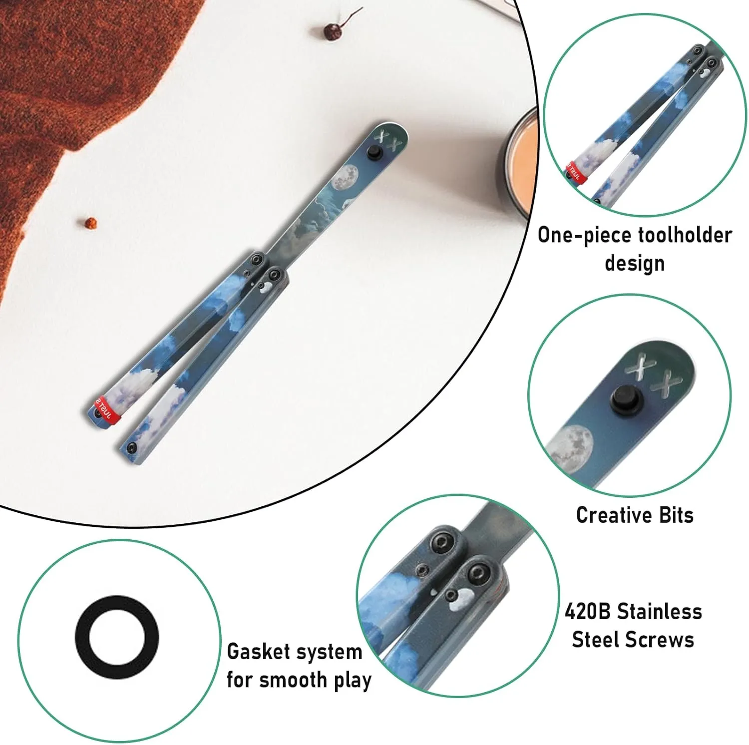 Plastic Integral Channel Handle Multitools, Foldable Plastic Tool Best Balance Practice Tool for Beginners Summer, Christmas, Birthday, Thanksgiving Day