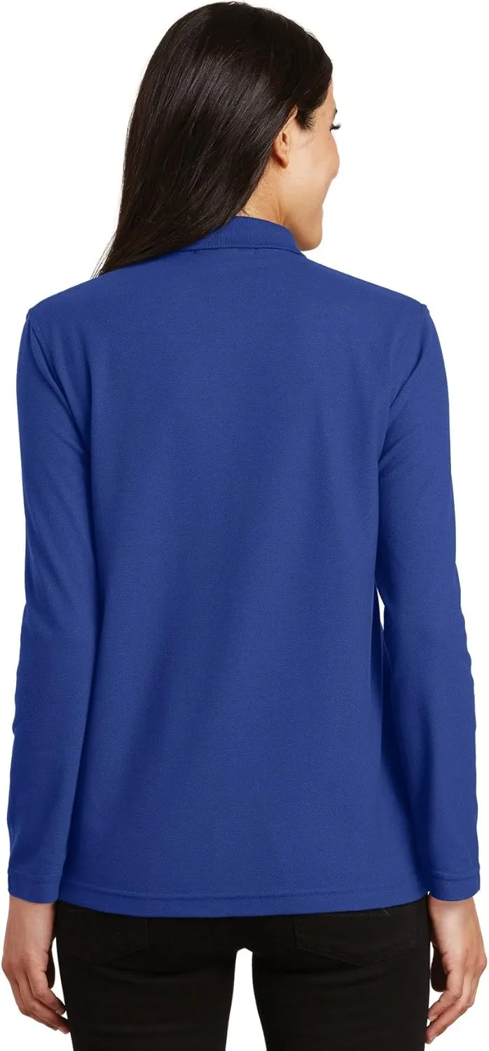 Port Authority Ladies Silk Touch Long Sleeve Polo L500LS