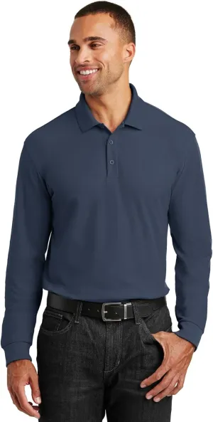 Port Authority Long Sleeve Core Classic Pique Polo