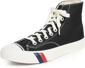 PRO-Keds Men's Royal Hi Lace Up Fashion Sneaker, Black Canvas, 6.5