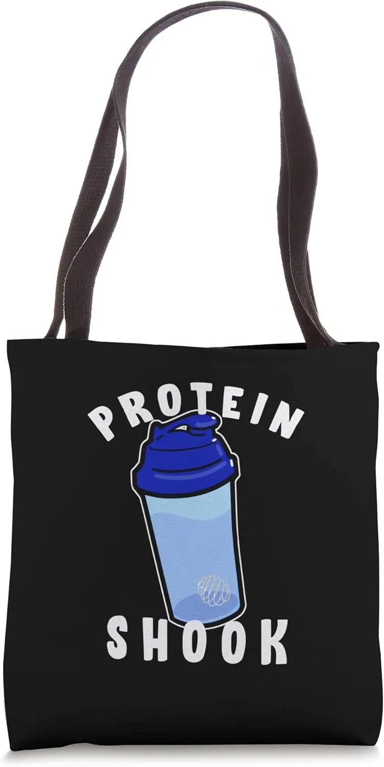 Protein Shook Funny Fitness design Tote Bag