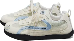 PU Leather Y2K Vintage Minimalist German Trainer Sneakers Women Low Top Fashion Shoes for Daily Wear Street Style Comfortable Lightweight Versatile Design