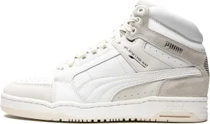 PUMA Mens Slipstream Mid Luxe Lace Up Sneakers Shoes Casual - White