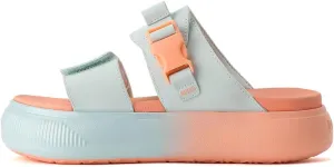 PUMA - Womens Suede Mayu Sandal Summer Camp Shoes, Size: 7 M US, Color: Nitro Blue/Peach Pink