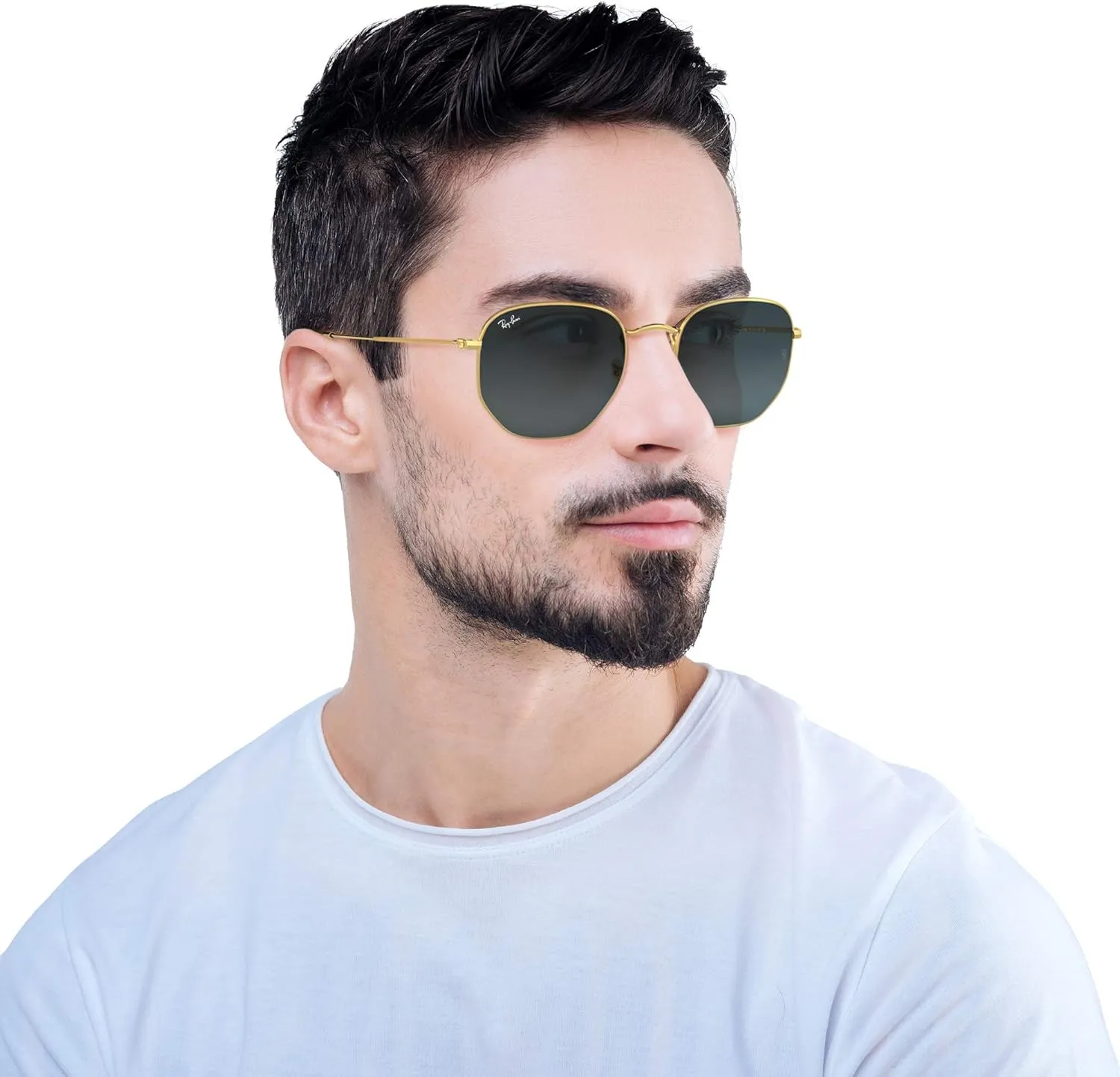 Ray-Ban RB3548N Hexagonal Flat Lens Sunglasses