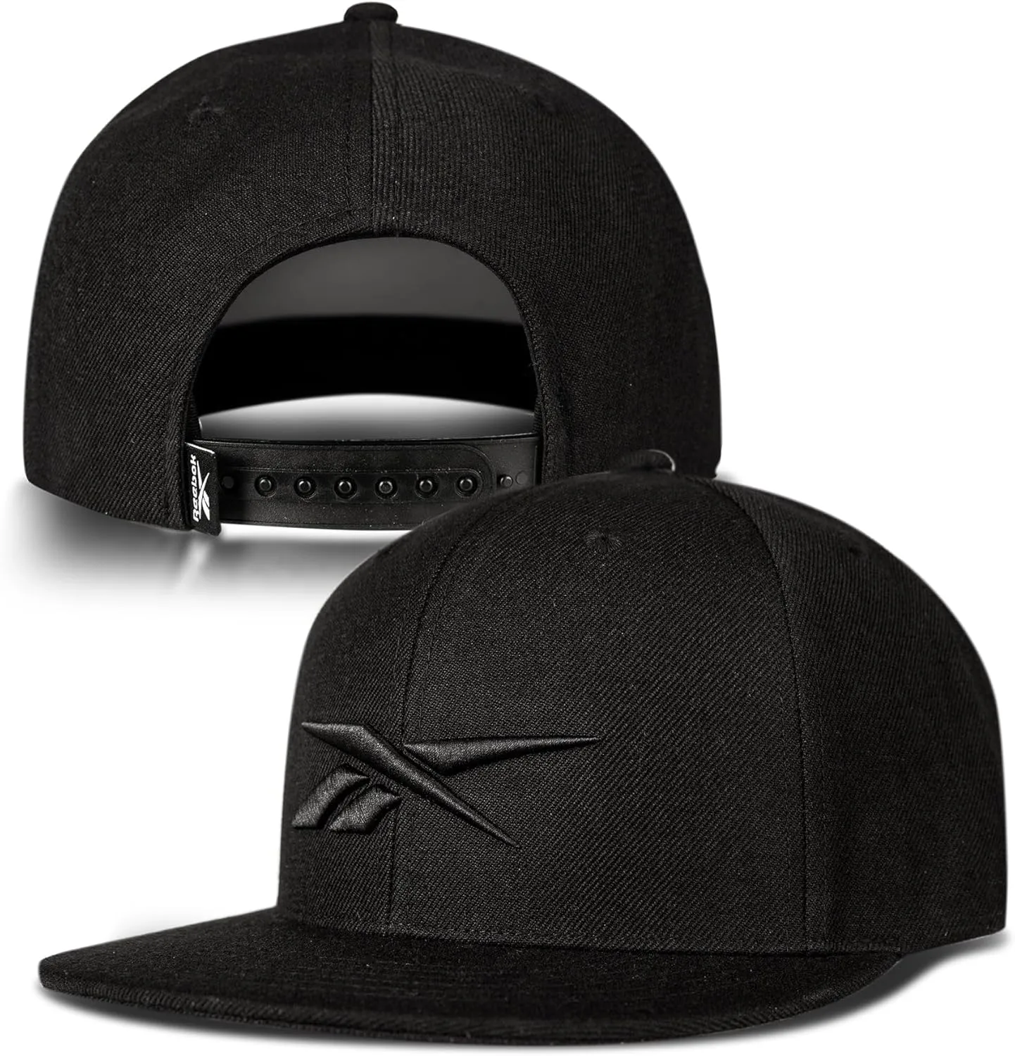 Reebok Identity Hat | Snapback | Flat Brim | Baseball Cap | Adjustable | Retro | Casual | Streetwear | Gym