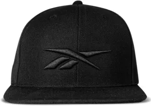 Reebok Identity Hat | Snapback | Flat Brim | Baseball Cap | Adjustable | Retro | Casual | Streetwear | Gym