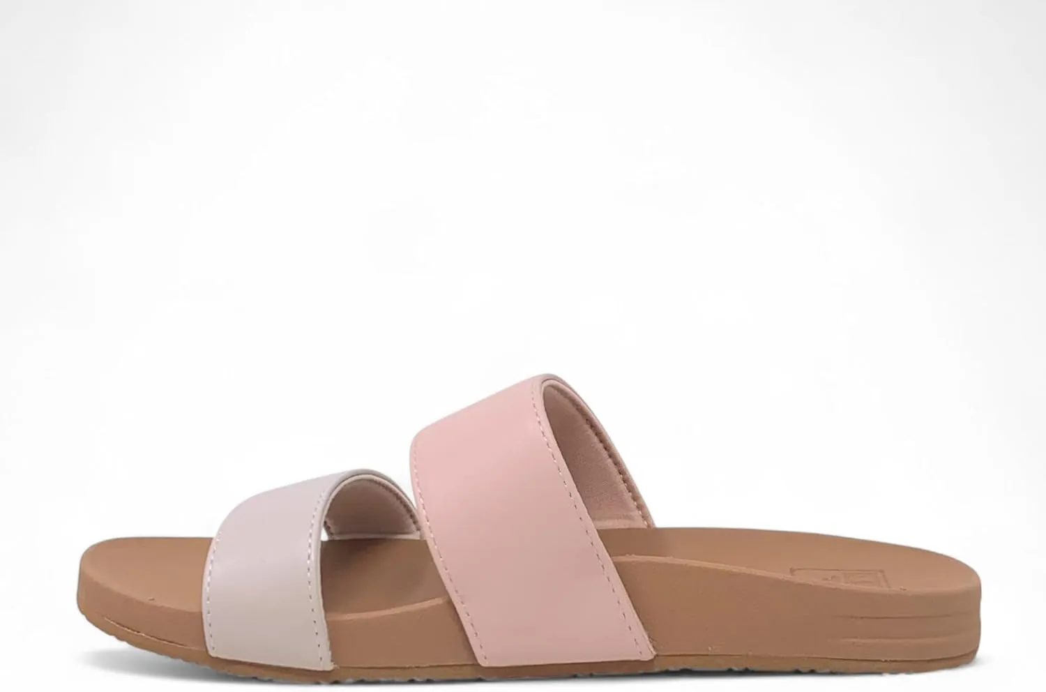 Reef Women's Cushion Vista Fashion Slide Sandal, Vegan Leather Strap, Soft Footbed