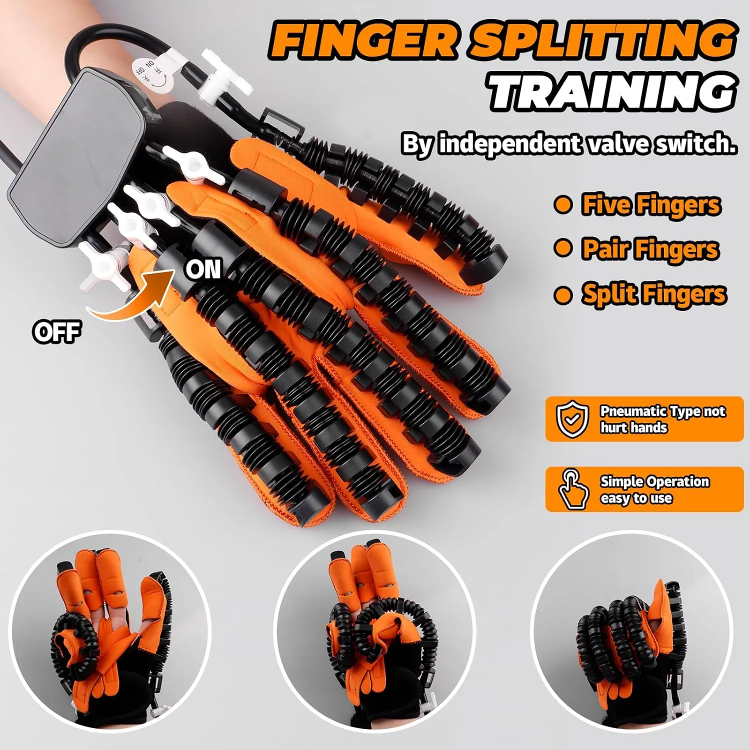 Rehabilitation Robotic Gloves,Stroke Therapy Equipment for Adults,Hand Rehabilitation Robot Gloves,Stroke Recovery