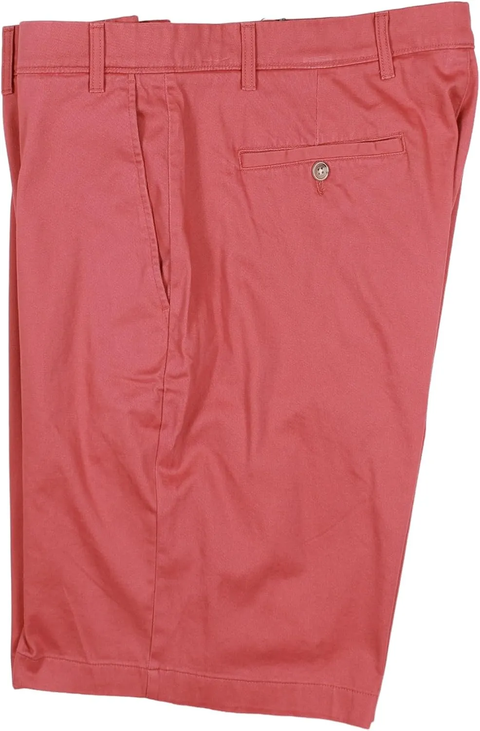 Roundtree & Yorke Men's Big and Tall Cotton Stretch Washed Chino Flat Front Shorts, 9" or 11" Inseam