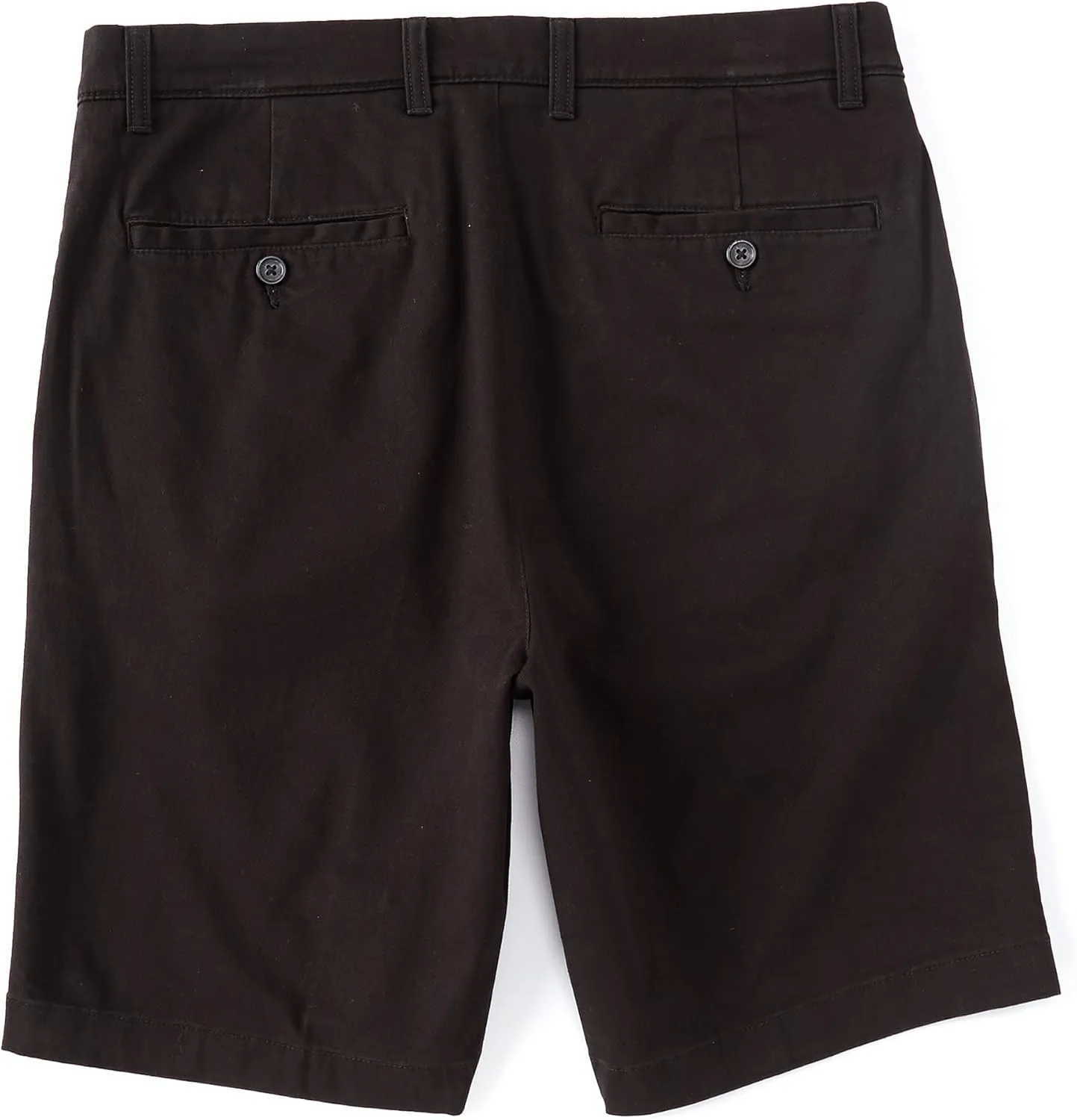 Roundtree & Yorke Men's Big and Tall Cotton Stretch Washed Chino Flat Front Shorts, 9" or 11" Inseam