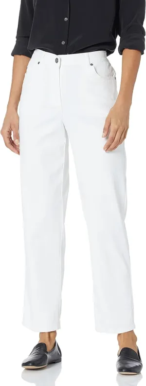 Ruby Rd. Women's Petite Classic Flat Front Denim Jean