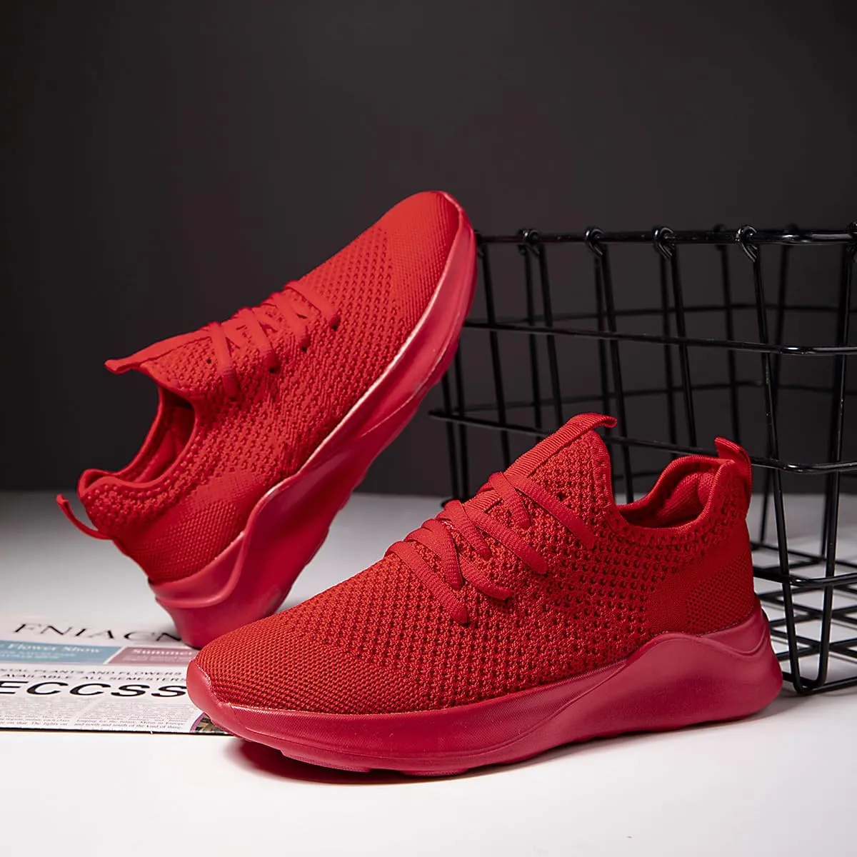 Running Shoes for Men Slip on Tennis Shoes Fashion Sneakers Lightweight Breathable Casual Walking Shoes Outdoor Workout Athletic Training Gym Trainer Sport Trainers