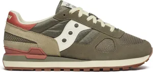 Saucony Men's Shadow Original Sneaker, Olive/Rust, 6.5
