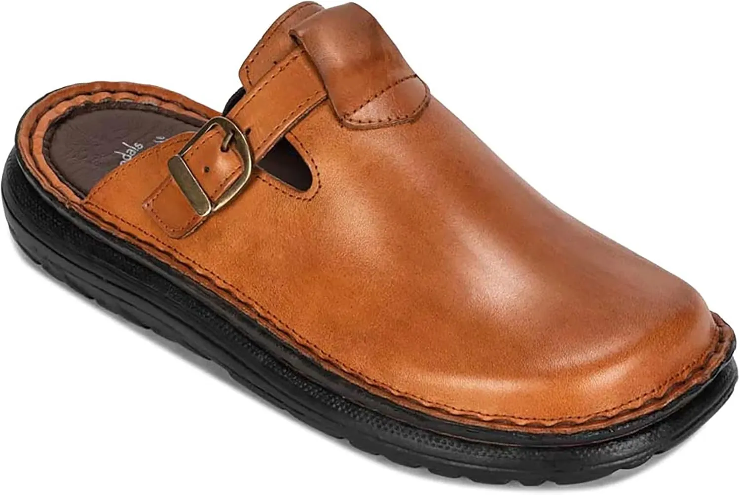 Sawyer - Leather Clog-Toe Sandal - Mens Sandals