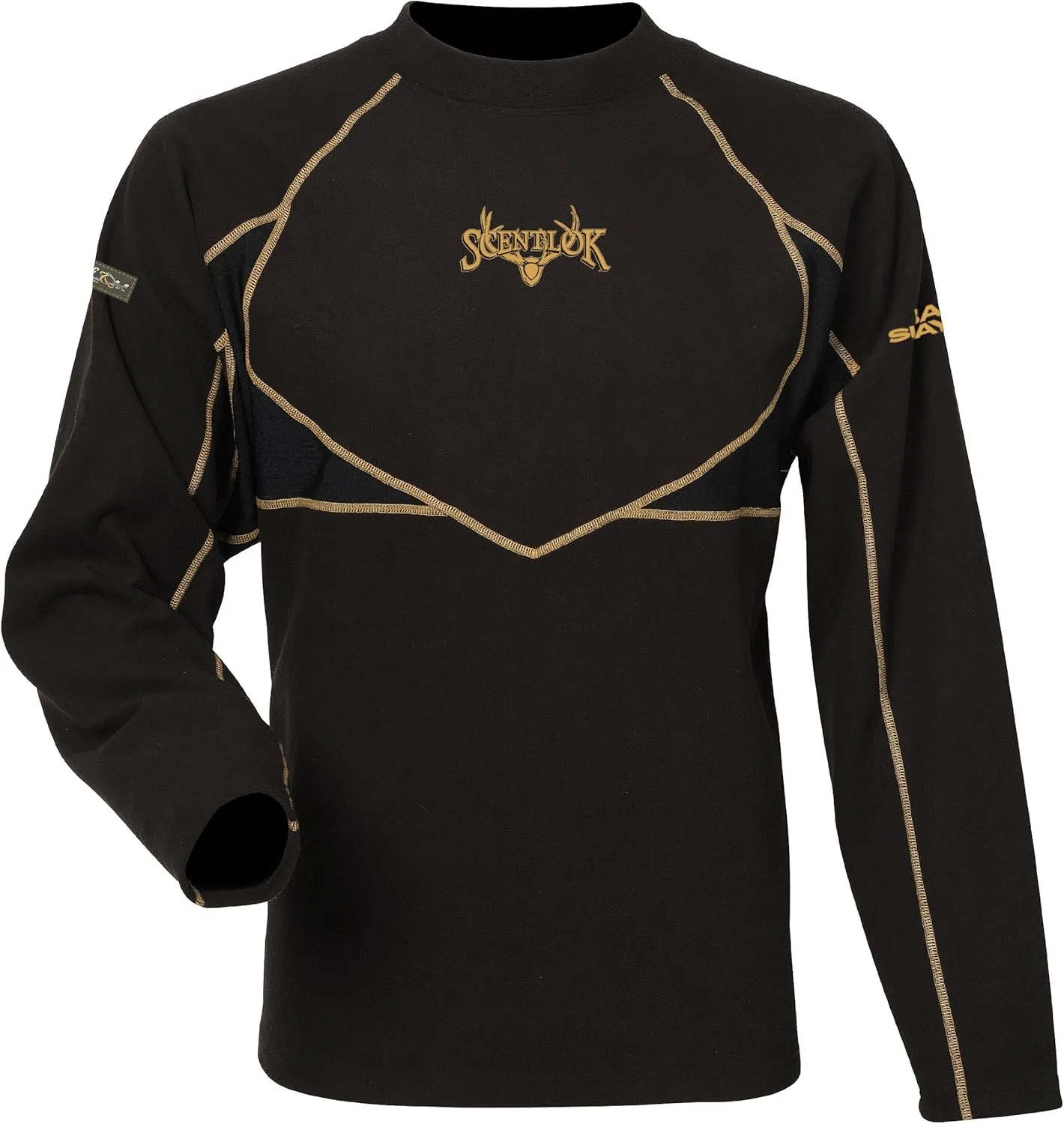 Scent-Lok Men's BaseSlayer Midweight Top, Bison Brown, Small