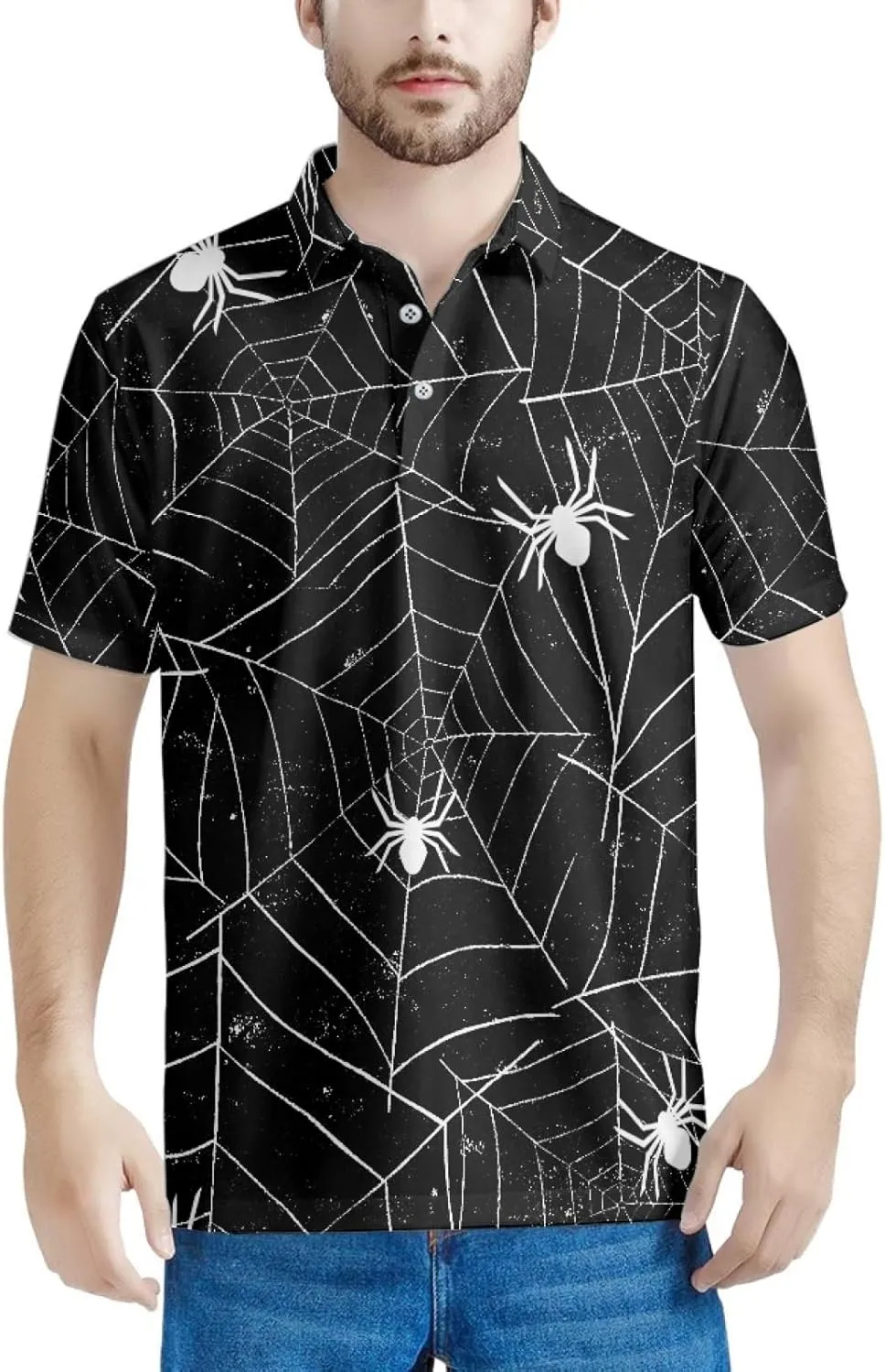 Shredded Purple Cabbages Men's Classic Polo Shirt, 3-Button Closure Pique Polo Shirt, Summer Fashion Golf Shirt