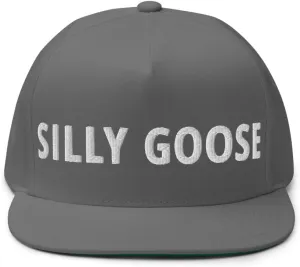Silly Goose Hat (Embroidered Flat Bill Snapback Cap)