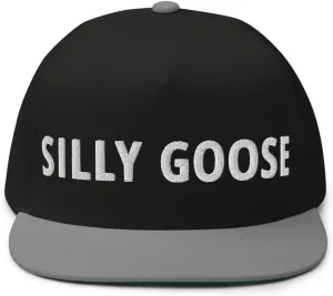 Silly Goose Hat (Embroidered Flat Bill Snapback Cap)