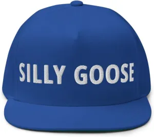 Silly Goose Hat (Embroidered Flat Bill Snapback Cap)