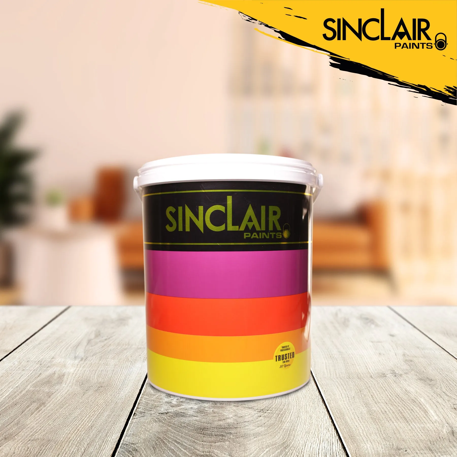 SINCLAIR FLAT LATEX PAINT (White - 4 Liter)
