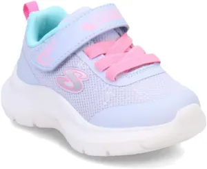 Skechers Girls Skech-Fast-Playful Wishin Sneaker, Lavender/Multi, 5 Toddler