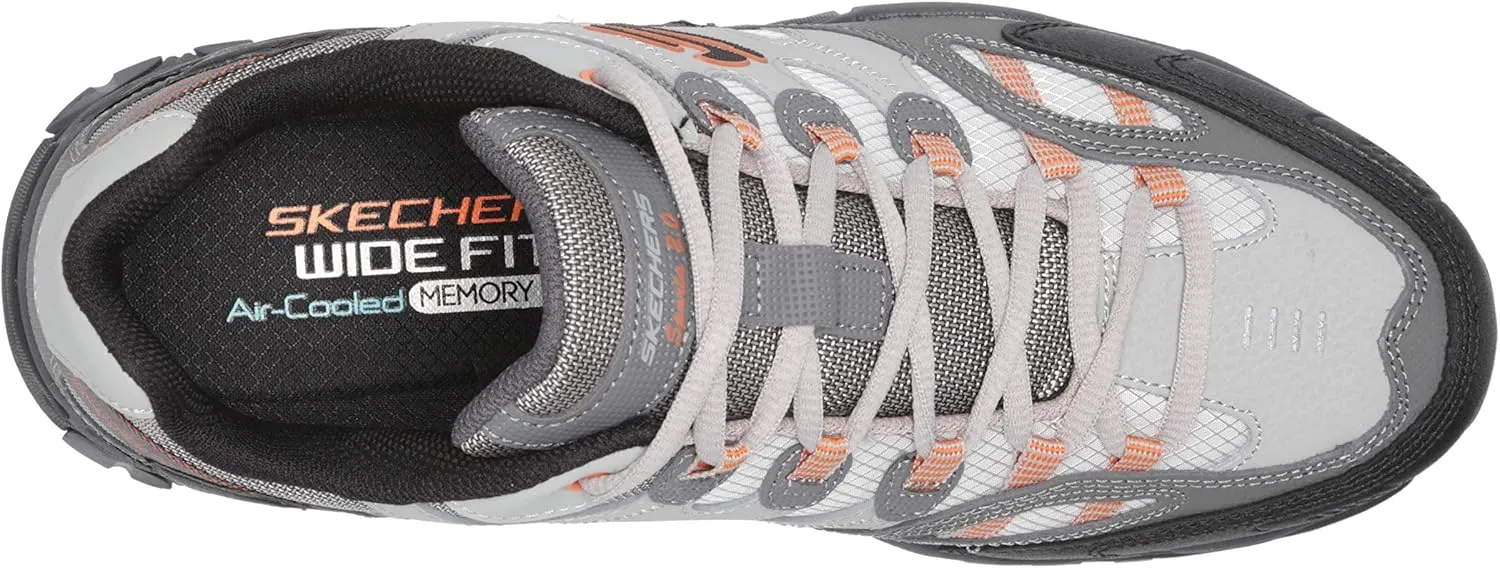 Skechers Men's Skechers Men's Sparta 2.0 Leather and Mesh Lace up Sneaker