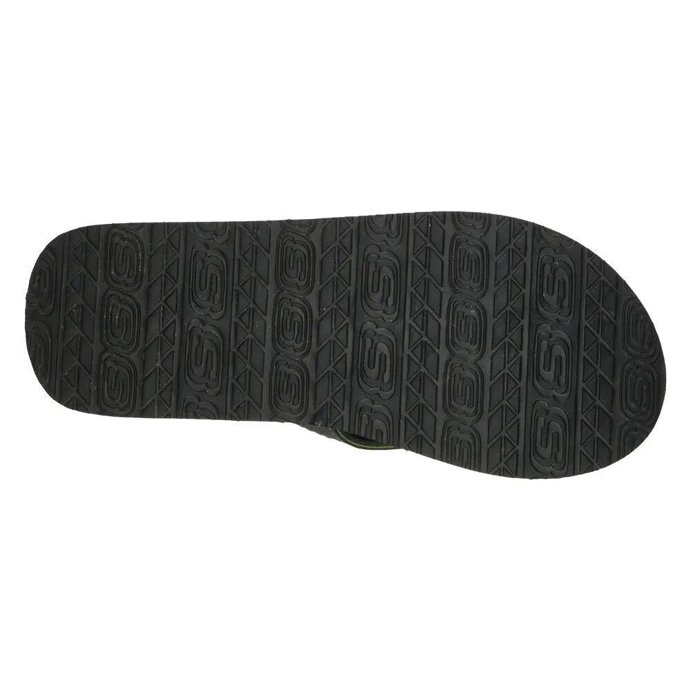 Skechers Tocker Saga Bora Memory Foam Flip Flops Sandals 237298