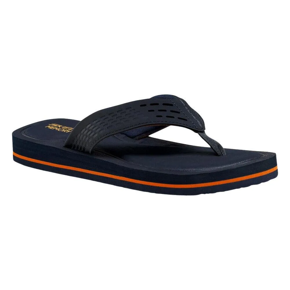 Skechers Tocker Saga Bora Memory Foam Flip Flops Sandals 237298
