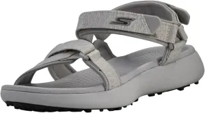 Skechers Women's 600 Spikeless Sandals Golf Shoe, Light Grey, 8 M US