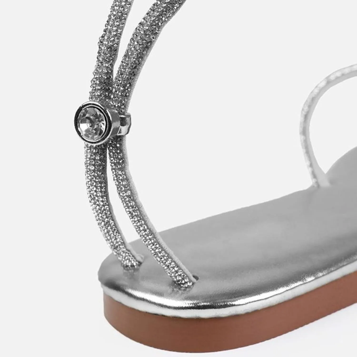 Slippers for Women Moccasins Rhinestone Shiny Fashion Flat Bottom Comfortable Non Slip Beach Flip Women Shoes