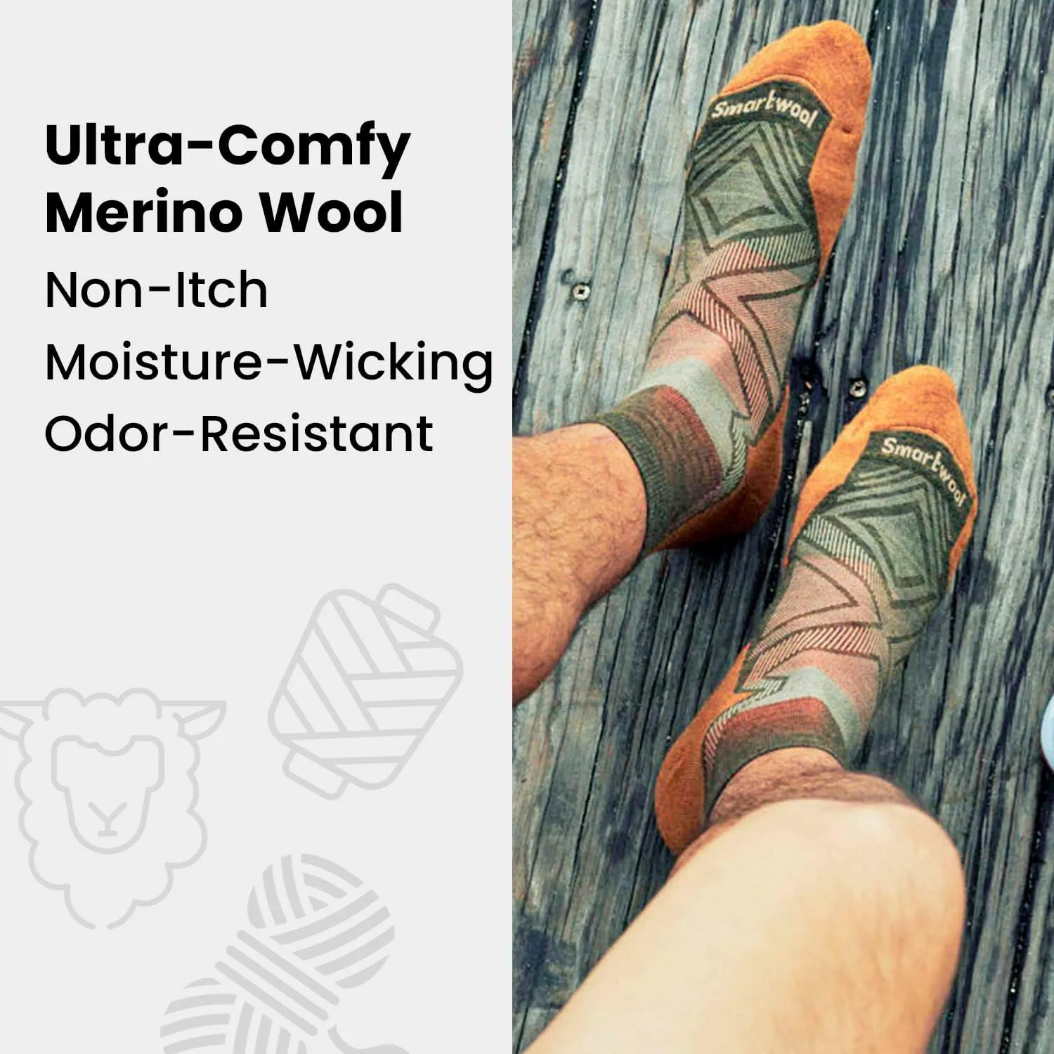 Smartwool Unisex Hike Classic Edition Zero Cushion Liner Crew Socks