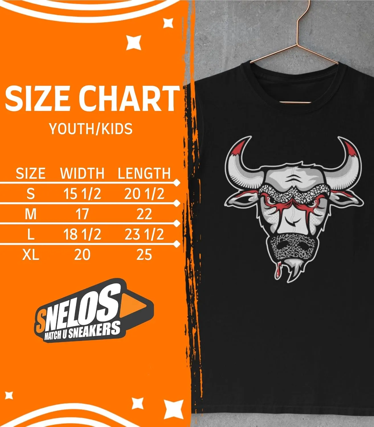 SNELOS Youth Kids Shirt to Match Jordans Air Jump Match Sneaker Tee for Boys Girls