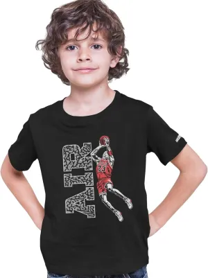 SNELOS Youth Kids Shirt to Match Jordans Air Jump Match Sneaker Tee for Boys Girls