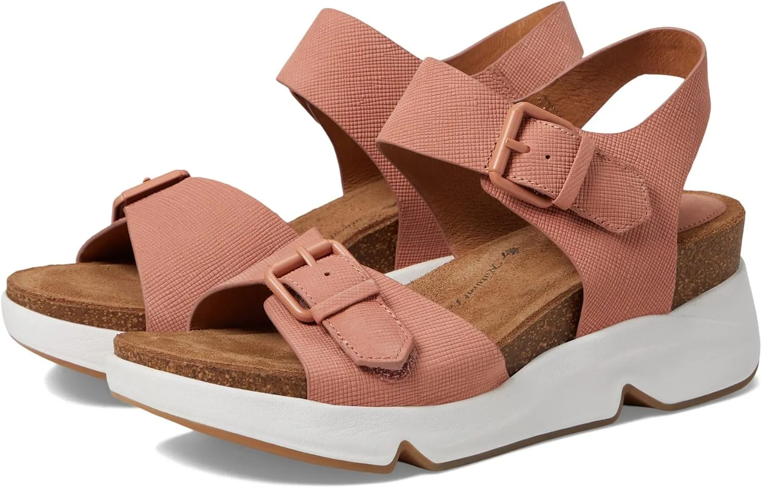 Sofft Womens Castello Leather Open Toe Wedge Sandals