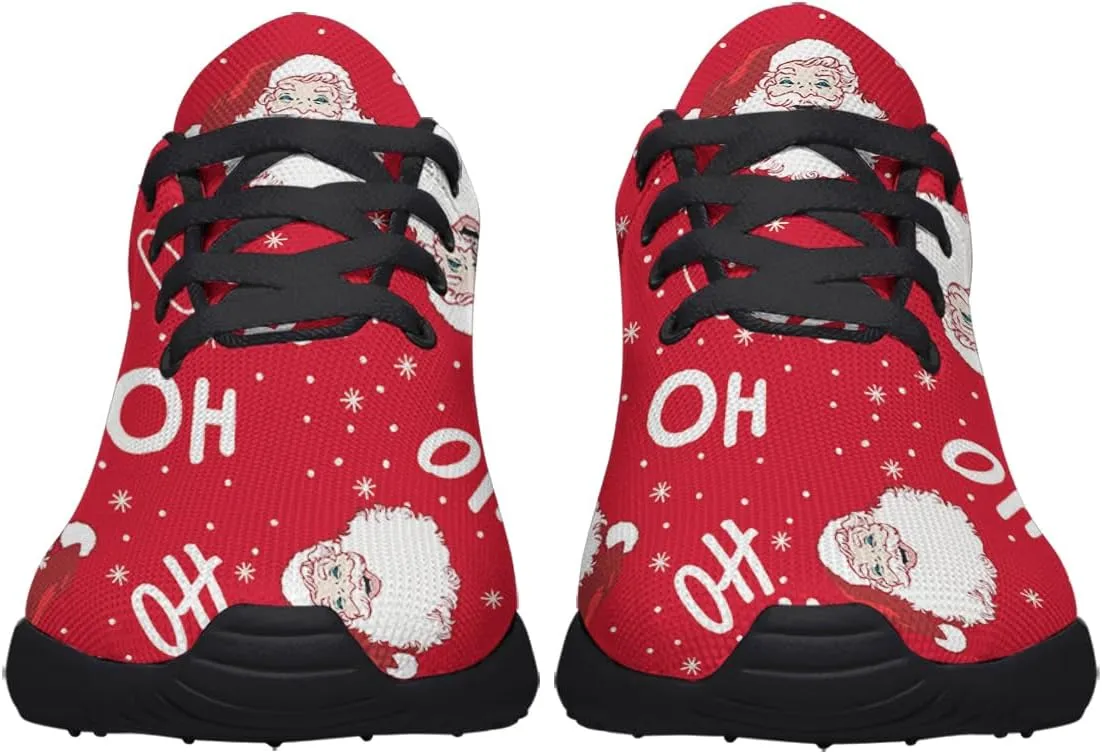 Sonzj-II Christmas Shoes Women Running Shoes Men Lightweight Walking Sneakers Mesh Athletic Sport Shoes