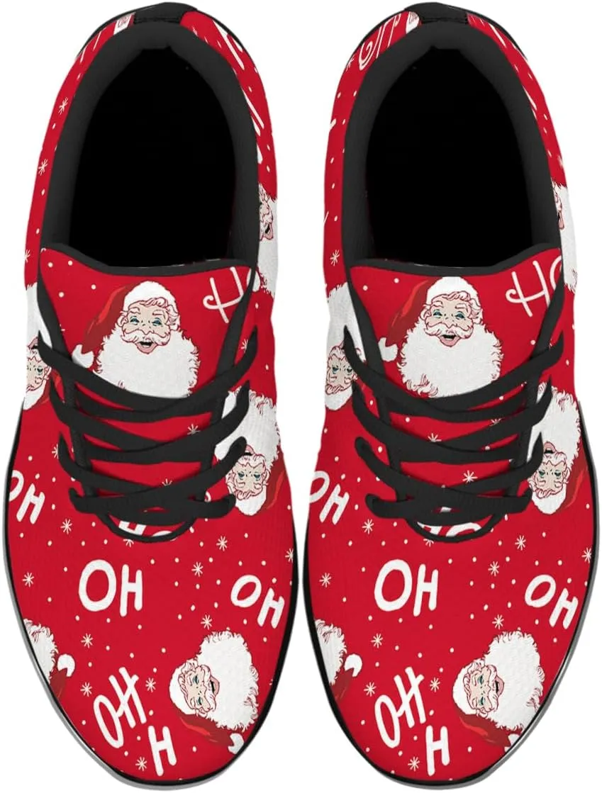 Sonzj-II Christmas Shoes Women Running Shoes Men Lightweight Walking Sneakers Mesh Athletic Sport Shoes