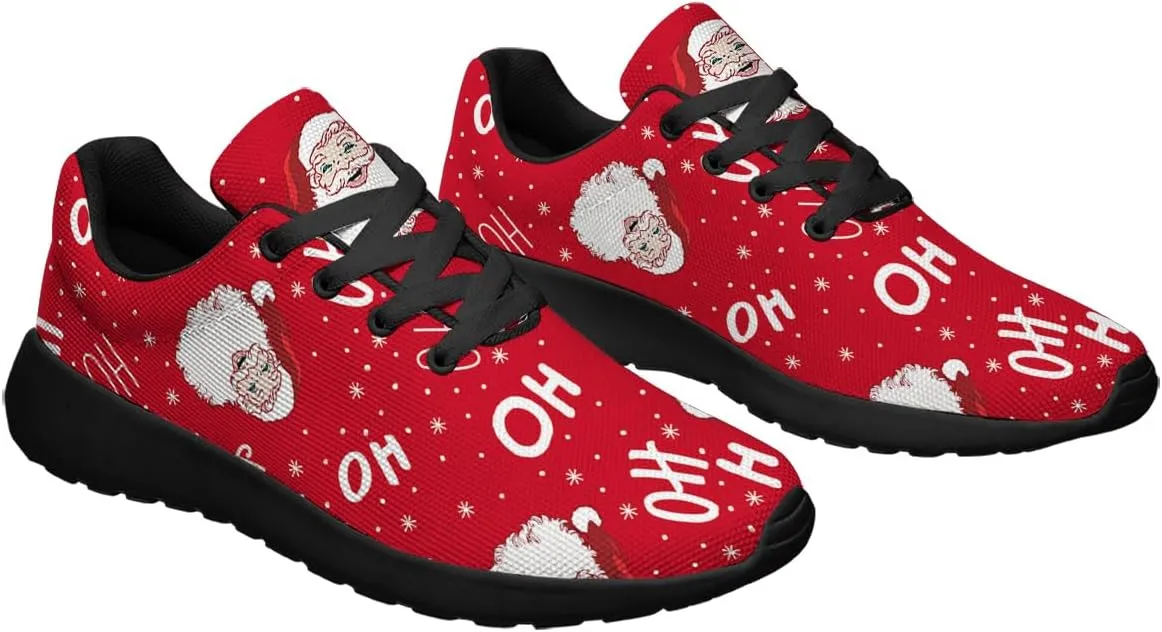 Sonzj-II Christmas Shoes Women Running Shoes Men Lightweight Walking Sneakers Mesh Athletic Sport Shoes