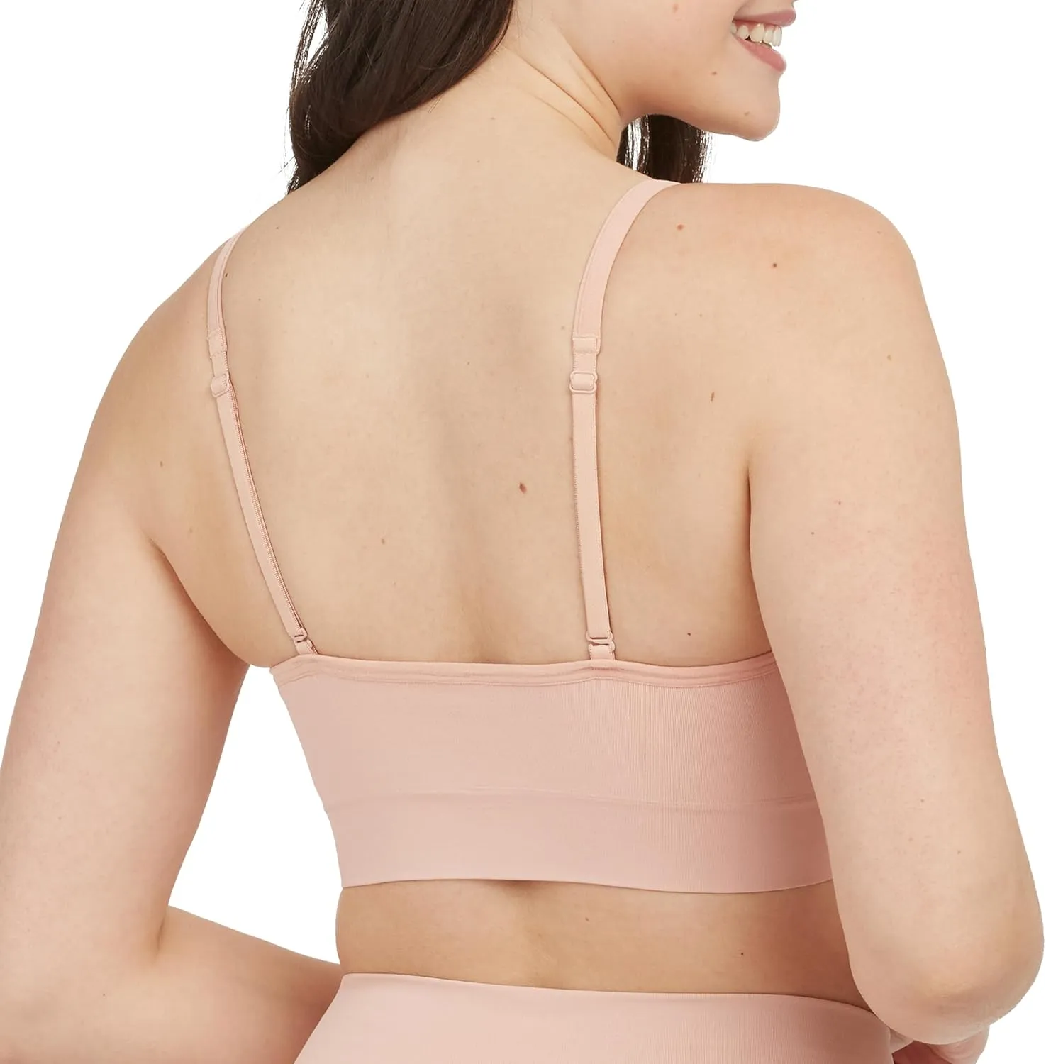 SPANX EcoCare Seamless Shaping Longline Bralette - Comfortable Bralette - Women's Bra with No Underwire - Everyday Bralette