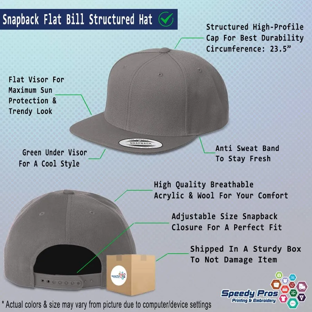 Speedy Pros Snapback Hats for Men & Women I'll Bring The Shovel Acrylic Flat Bill Baseball Cap
